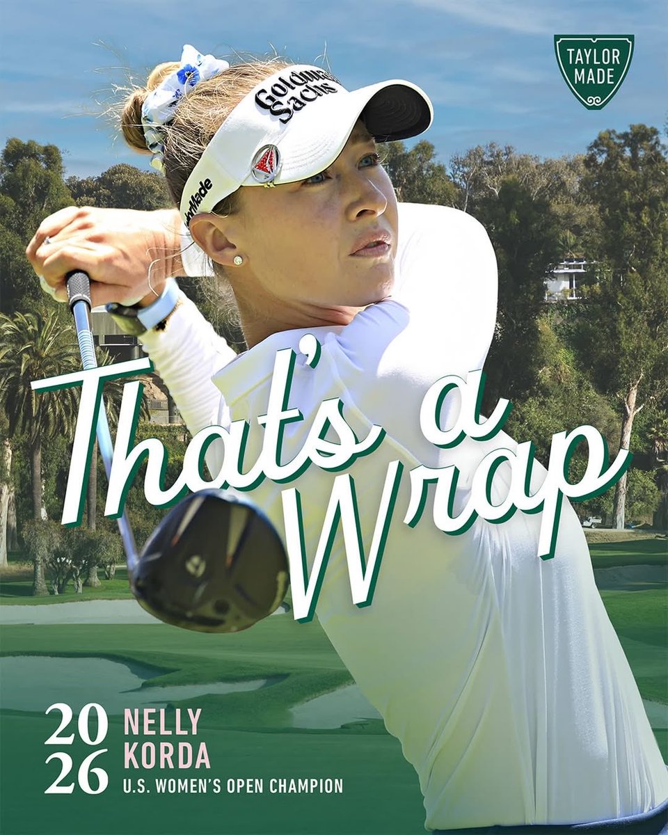 TaylorMadeME's tweet photo. BACK-TO-BACK MAJOR WINNER! 🏆🏆   @nellykorda captures her fourth career major at the U.S. Women’s Open in dramatic fashion! Nelly battled her way through a demanding test all week to become the first player since 2013 to win the season’s first two majors. https://t.co/GO9QHNWeWW