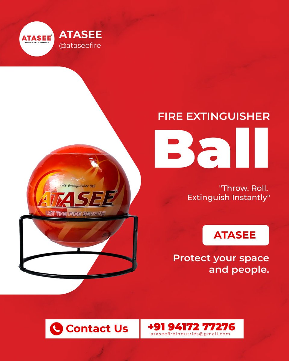 atassefire's tweet photo. Instant Protection When Every Second Counts.

#atasee #firesafety #fireprotection https://t.co/QACYtW0Fu8