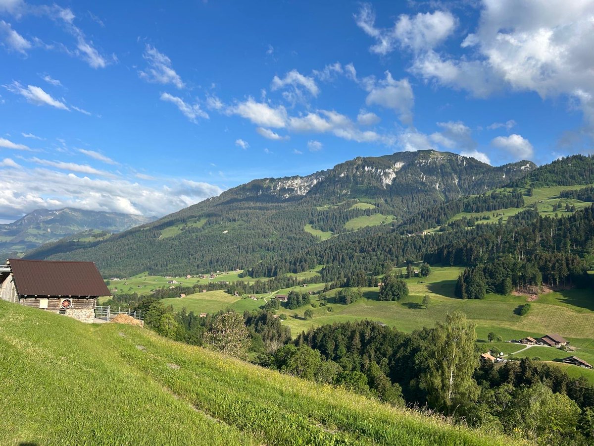 NateYoder6's tweet photo. Simmental Valley Switzerland. Breath taking views. Pics don’t do justice. https://t.co/KJxp2SZ5Oi