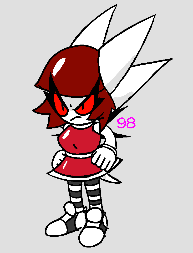 Memphis98NT's tweet photo. Hypothetical "Classic Sonic"-styled Amelia I drew while on a discord call with friends
#M98 #OC #AmeliaBell https://t.co/bvgtSTyYtI