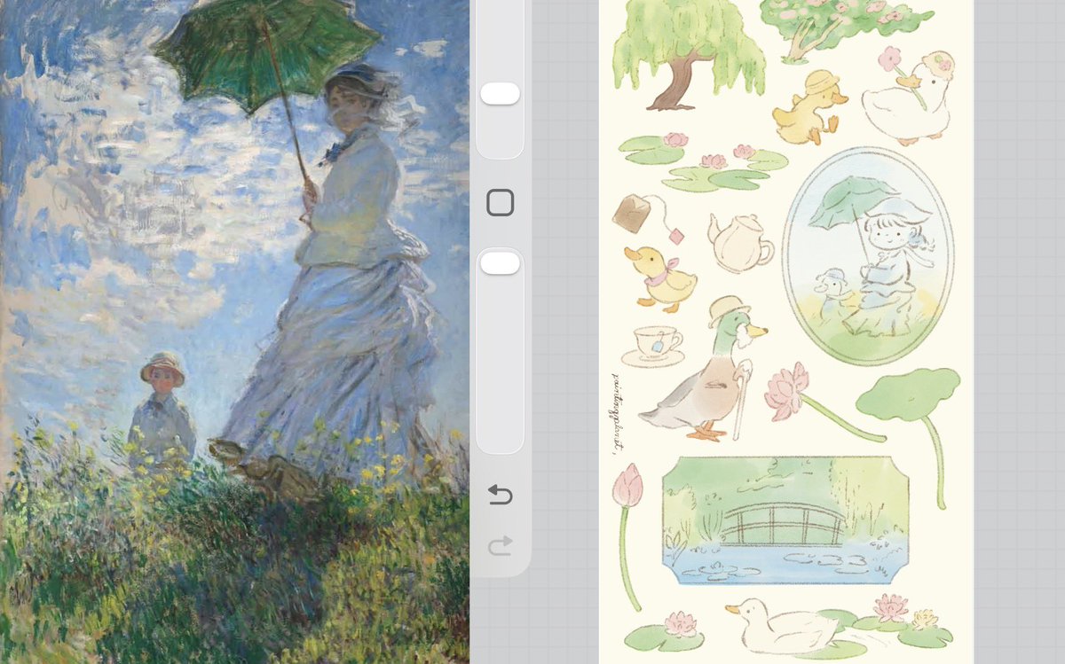paintinqplanet's tweet photo. ชมรมคนรักสวนของ monet 🌼 -wip https://t.co/dhkGMKuSd8
