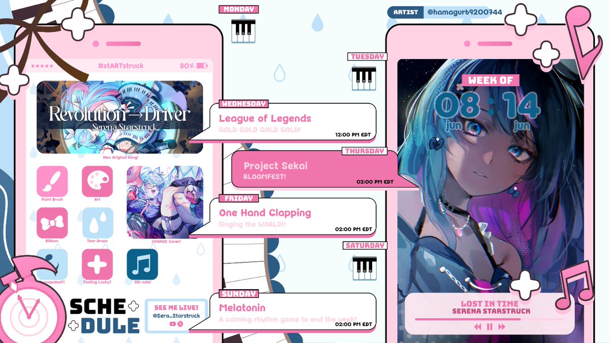 Sera_Starstruck's tweet photo. It's a Beautiful June!!
General: #SerenaStarstruck
Live: #StarstruckLive
Art: #stARTstruck
Thumbnails/Assets: #SerenaAssets
Clips: #StarstruckClips
NSFW: #NiceCl0ckBro
Fan Name: #StarBrights https://t.co/SQLesnnvVj
