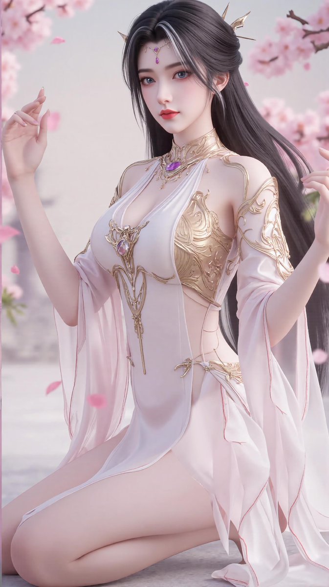 AIDHPP's tweet photo. 完美世界 魔女
温柔望着你的她，拥有让人无法抗拒的诗意美丽。
#AI绘画 #国漫 #国漫女神 https://t.co/1qLHX14niY