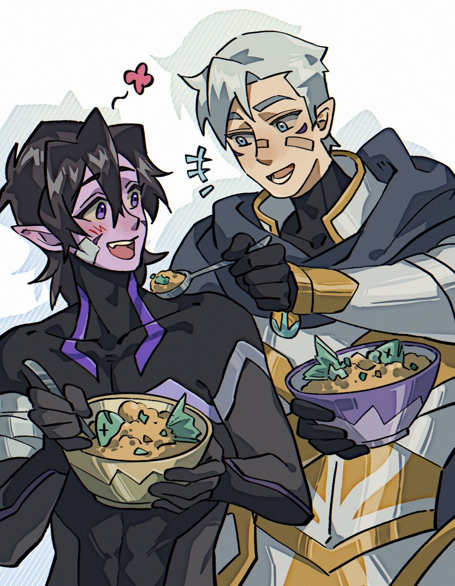 birdpoet1's tweet photo. #VLD10yearsAnniversary
#Sheithmonth2026
#sheith

DAY7 Take a bite!
Galra Keith/Altean Shiro

[COMMISSION ❌REPOST or USE]
art by 好大一坨小妖怪（米画师id） https://t.co/k0FAGoRRud