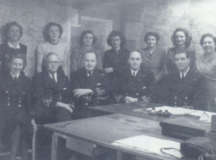 DrHelenFry's tweet photo. These are the brilliant Naval Intelligence officers who pulled off one of the greatest deceptions in history: Operation Mincemeat.

Pictured here in the secret basement of the Admiralty in London: https://t.co/fRknkeYBWB