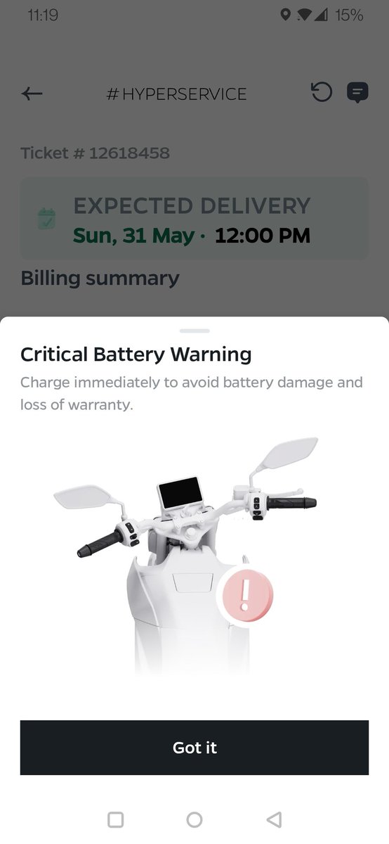 bitter_tab's tweet photo. Day 21 + of not charging my vehicle by ola service center mysore 
And completely ignoring my plea by @OlaEV_Support https://t.co/AKVlmfQNfZ