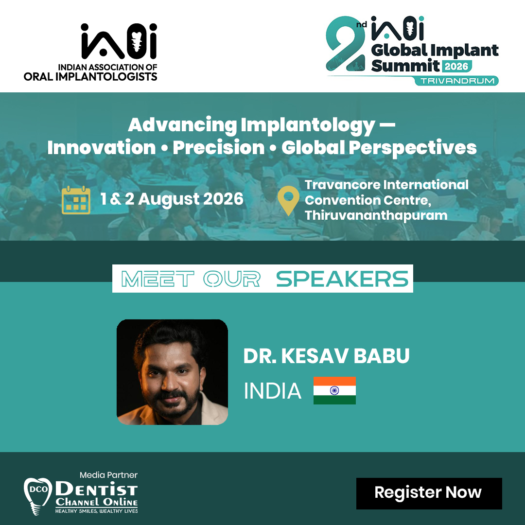 ChannelDentist's tweet photo. 2nd IAOI Global Implant Summit 2026 – Thiruvananthapuram

📅 01–02 August 2026

🔗 Register Now: https://t.co/S27Bsjo74h

#IAOI2026 #GlobalImplantSummit #ImplantExcellence #DentalInnovation #ImplantDentistry #KeralaEvents #DentistryConference #DentistChannelOnline https://t.co/5K9sel6i81