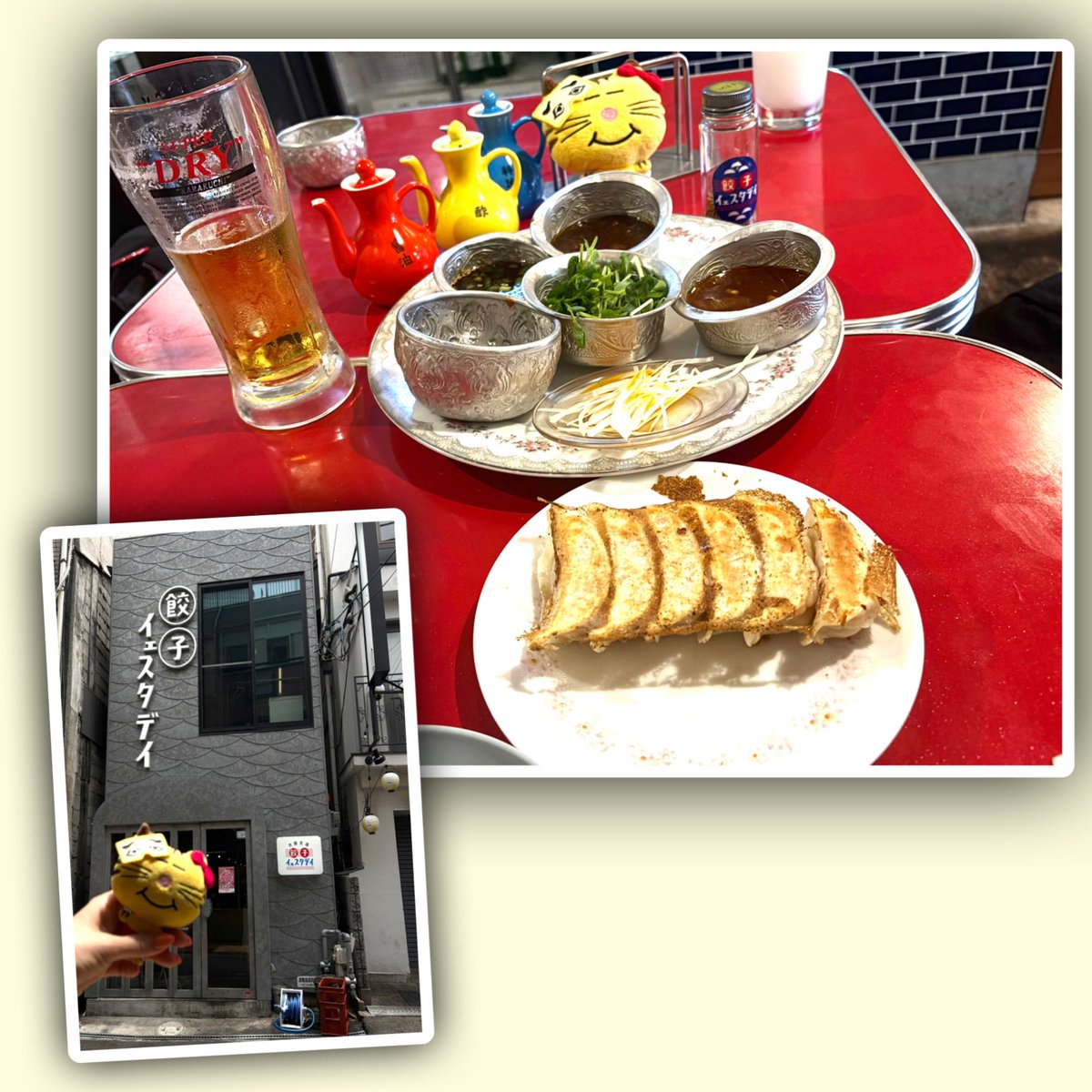 Pfu0N's tweet photo. 昨日 雨でフェス飯 堪能出来なかったから 今日は 音道楽のロケのお店へ🥟

すごい ディープな場所にあるのねw 開店と同時に NEWS担が 続々と入店してて staffさん大変そう💦
行く方は 要予約がいいかも！

 #音道楽  #増田貴久 https://t.co/30h4NQOBmg