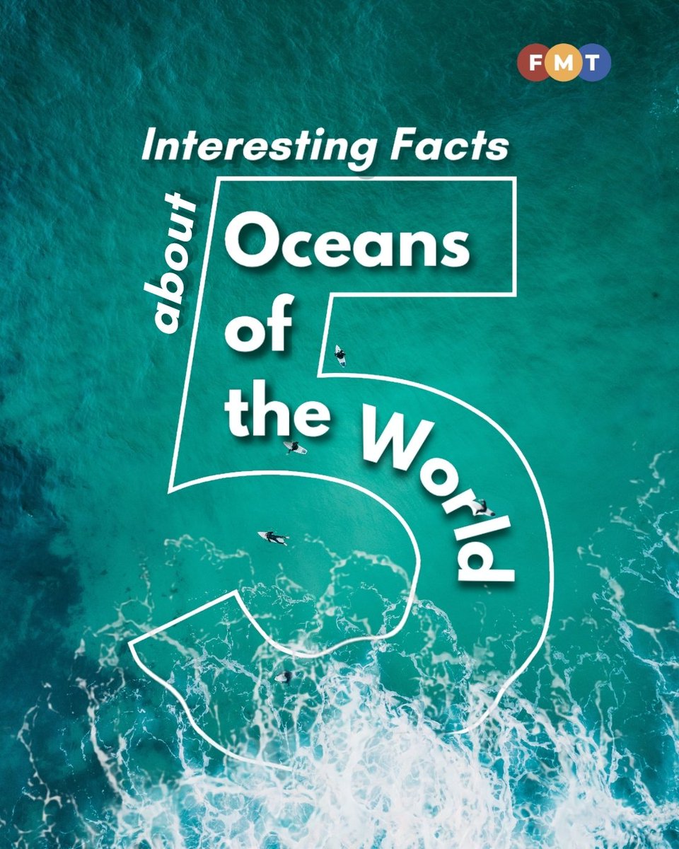 fmtoday's tweet photo. #FMTInfographic Five oceans, countless mysteries, here are some interesting facts you should know.

(1/2) https://t.co/uO0bcpJ9ge