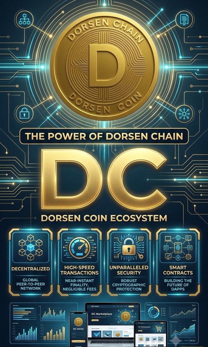 dorsenofficial's tweet photo. 🚀 The Future of Value is Here! 🚀
Discover The Dorsen Chain—a new era in Decentralized Finance. Secure, efficient, and scalable. 
💎 Dorsen Coin (DC) is the future of digital assets. Don't miss out—Buy now and Hold for the future! 📈
#DorsenChain #DorsenCoin #Crypto #Web3 #DeFi https://t.co/UjOF0LJuaM