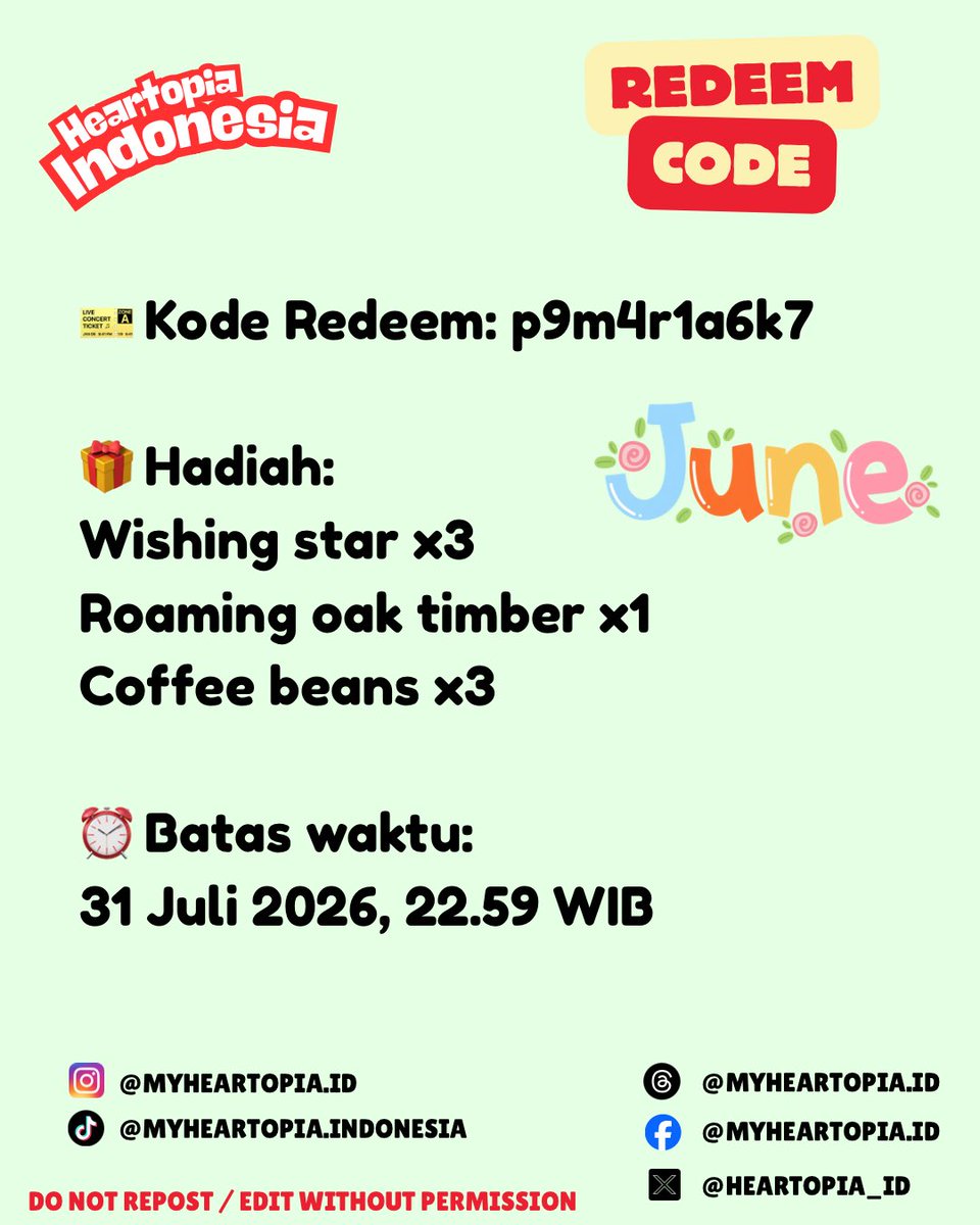 Heartopia_ID's tweet photo. Kode kode kode 🥳🥳

#heartopia #heartopiaindonesia 
#heartopiagame https://t.co/lCEPdL9FP5