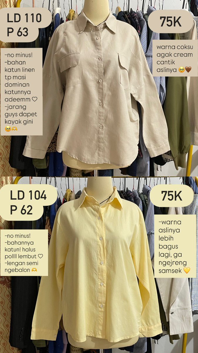 _MAMIANA_'s tweet photo. restock dikitt kemeja premium ya guys <3

co shopee >>> https://t.co/quQ3sN7PVj https://t.co/hllqRtEsvb