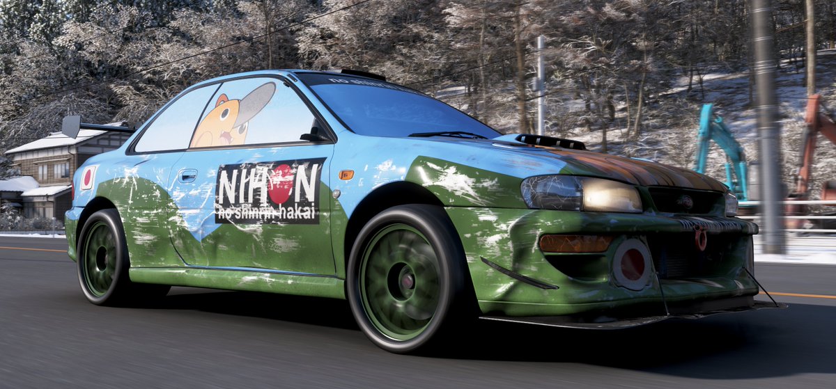 DxBang3D's tweet photo. Japan won’t deforest itself 🌲🚫
Grab the legendary Subaru Impreza 22B-STi and join the Nihon no shinrin hakai crew!
Endless work.
Maximum boost.

Join the Japanese Deforestation crew with the ShareCode: 158 571 523

#ForzaHorizon6 #FH6 #ForzaShare https://t.co/y3rBMNgRNV