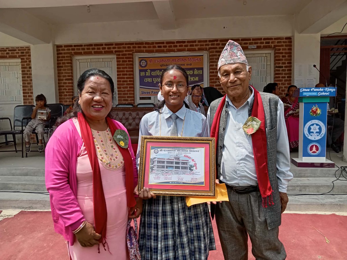 helpnepalnet's tweet photo. Congratulations to our talented girls from HeNN Children's Home, Dhulikhel for their outstanding performance in the BLE Examination. Anjali Kumari Dhami (GPA 3.97), Rina Praja (GPA 3.82), Sanjita Giri (GPA 3.75), and Santoshi Mandal (GPA 3.65) for their remarkable achievements. https://t.co/ON5orRnRir