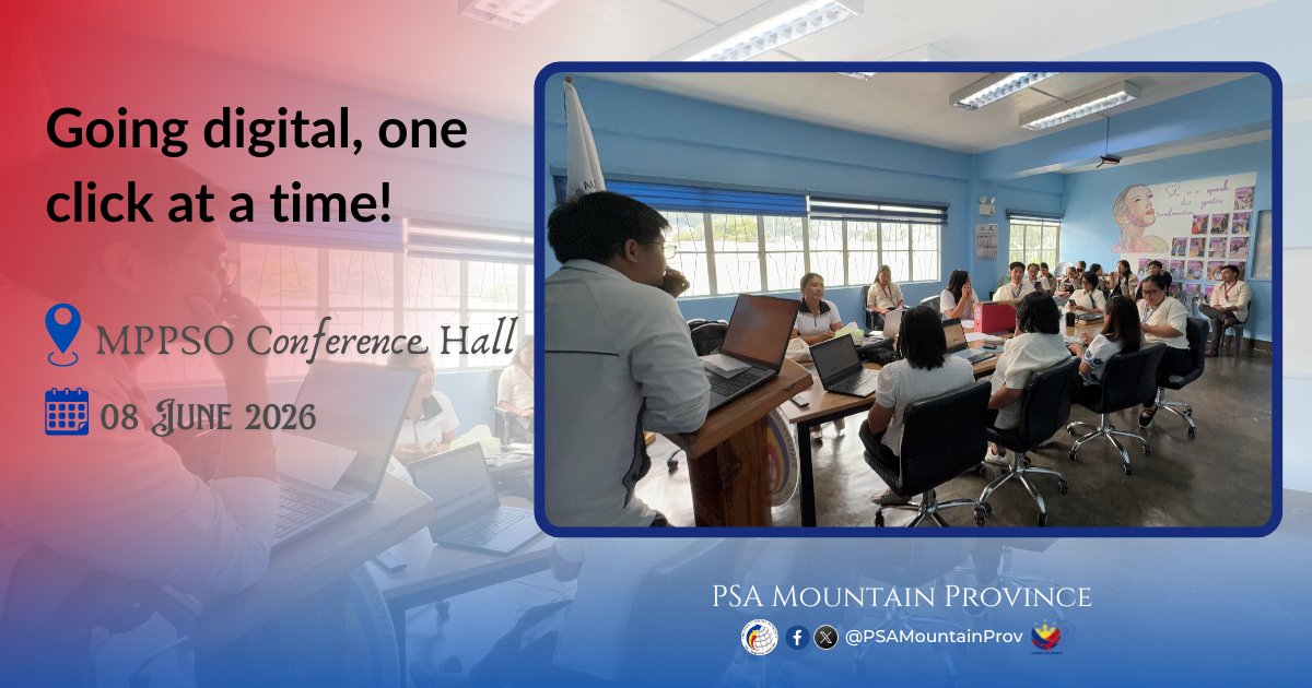 PSAMountainProv's tweet photo. 𝐆𝐨𝐢𝐧𝐠 𝐝𝐢𝐠𝐢𝐭𝐚𝐥, 𝐨𝐧𝐞 𝐜𝐥𝐢𝐜𝐤 𝐚𝐭 𝐚 𝐭𝐢𝐦𝐞!

In line with the implementation of the 
PNPKI of DICT, the office conducted a PNPKI Orientation on 08 June 2026 at the Provincial Office Conference Hall. 

See full story here: https://t.co/cTokmU62Ge
#GoingDigital https://t.co/TBC3Uopgy3