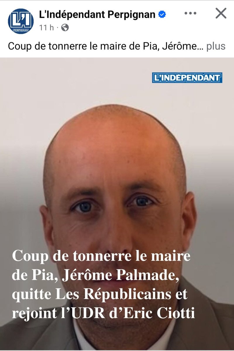 s_pstrey's tweet photo. Bravo @JeromePalmade66 
Bienvenue à l ' union nationale. 
@eciotti @J_Bardella @MarionMarechal . https://t.co/QFfbZXxMqa