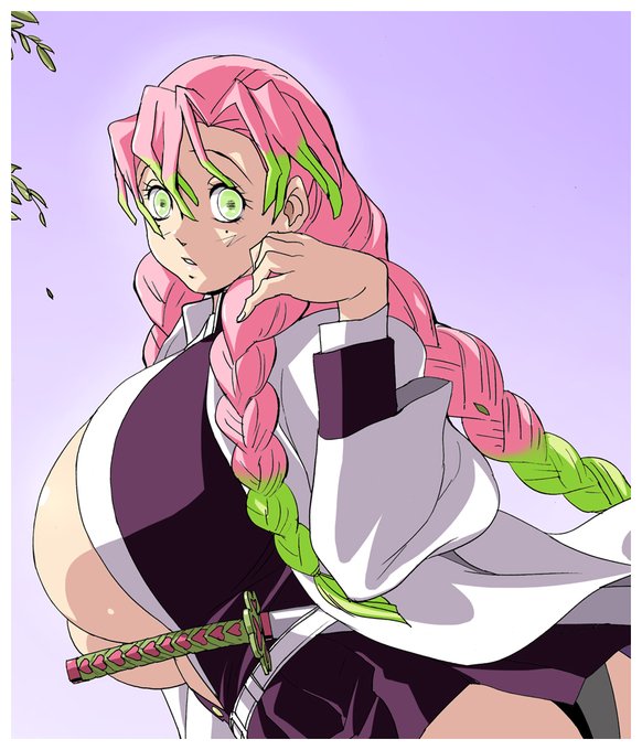 振り返り蜜璃ちゃん Mitsuri-chan looking back 