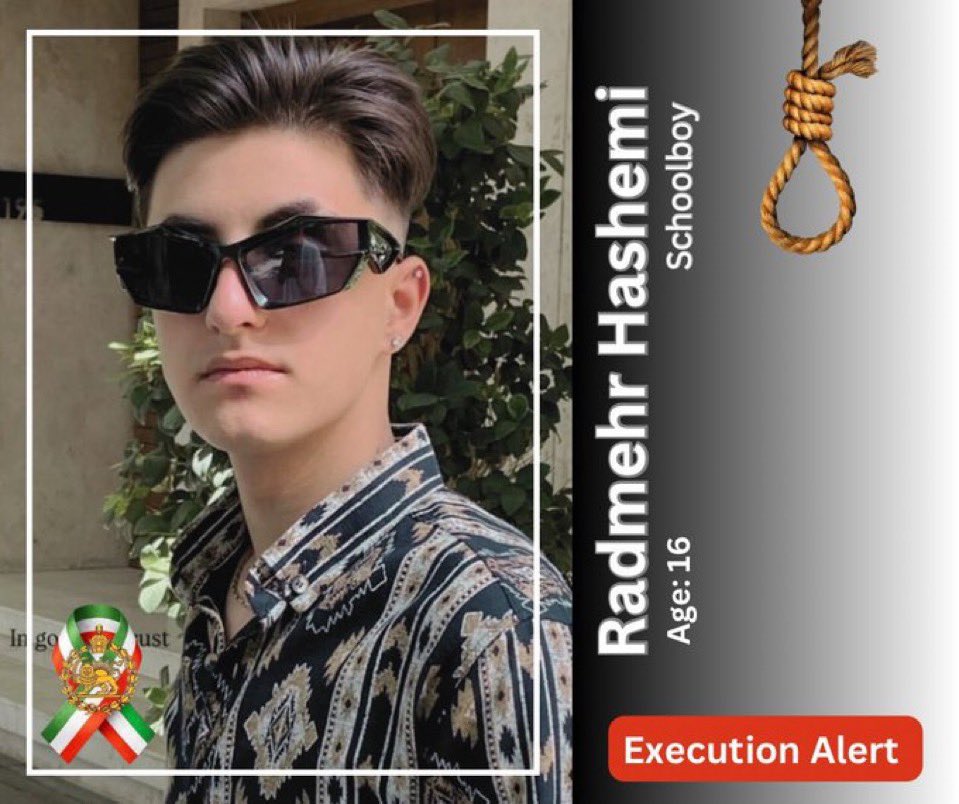 DGascoign3's tweet photo. EXECUTION ALERT | 16-Year-Old Schoolboy Radmehr Hashemi 🚨
We must scream his name across the globe before it is too late. Radmehr Hashemi is only 16 years old, yet he has been placed under a critical "Execution Alert" by human rights monitoring groups. The Iranian judiciary is actively targeting minors and high school students with sham, fast-tracked capital charges to instill fear. A child belongs in a classroom building a future, not waiting on death row. Be his voice! #IranMassacre‌