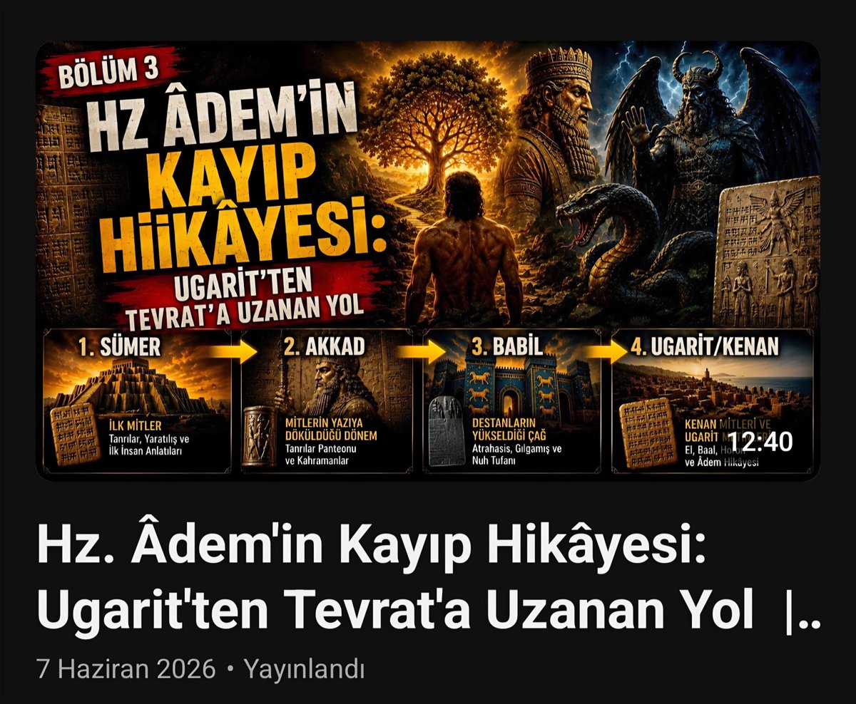 LiberVitae13's tweet photo. Âdem anlatısı gerçekten Tevrat ile mi başladı?
Yoksa kökleri Sümer, Akad, Babil ve Ugarit'e mi uzanıyor?
Âdem motifi çok tanrılı geleneklerden İbrahimî dinlere nasıl geçti?
Peki bu dönüşüm, dinlerin tarihsel evriminin bir parçası olabilir mi?
https://t.co/edohyzc3rX https://t.co/szRqRvav9e