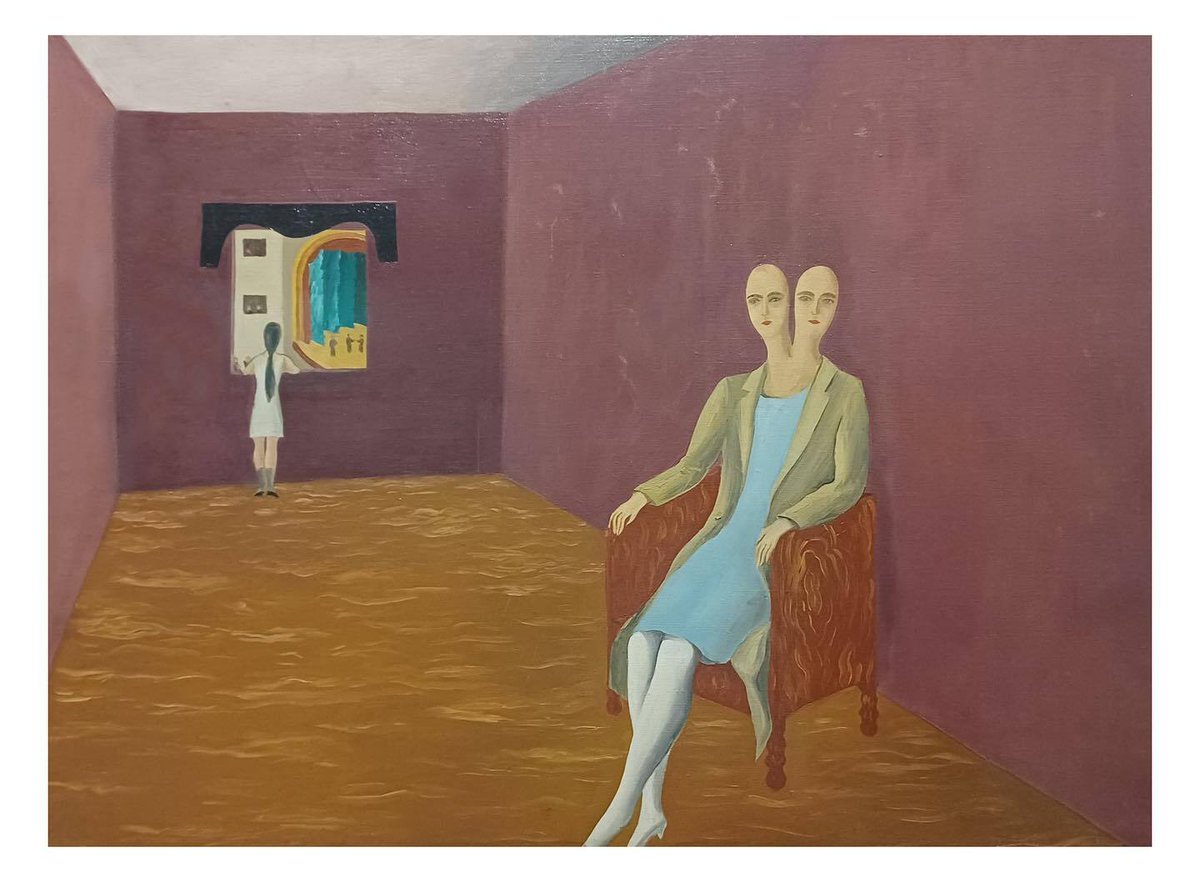artistmagritte's tweet photo. La loge (ou l'étrangère) / A box at the theatre (or The stranger) - 1925 #artbots #magritte https://t.co/UxucVowrUS