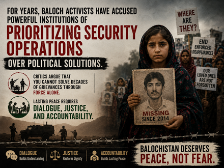monaheer81's tweet photo. Baloch Missing Persons Day!!
For years, Baloch activists have accused powerful institutions of prioritizing security operations over political solutions. Critics argue that you cannot solve decades of grievances through force alone. https://t.co/6st72Cm3xe