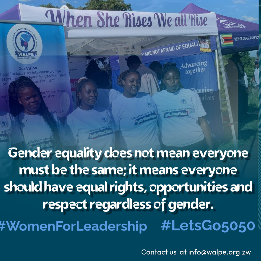 WalpeAcademy's tweet photo. Gender Equality is the principle that all people, regardless of gender, should have equal rights, responsibilities, opportunities and access to resources.
#LetsGo5050 #WomenForLeadership https://t.co/91dV8J9wIa