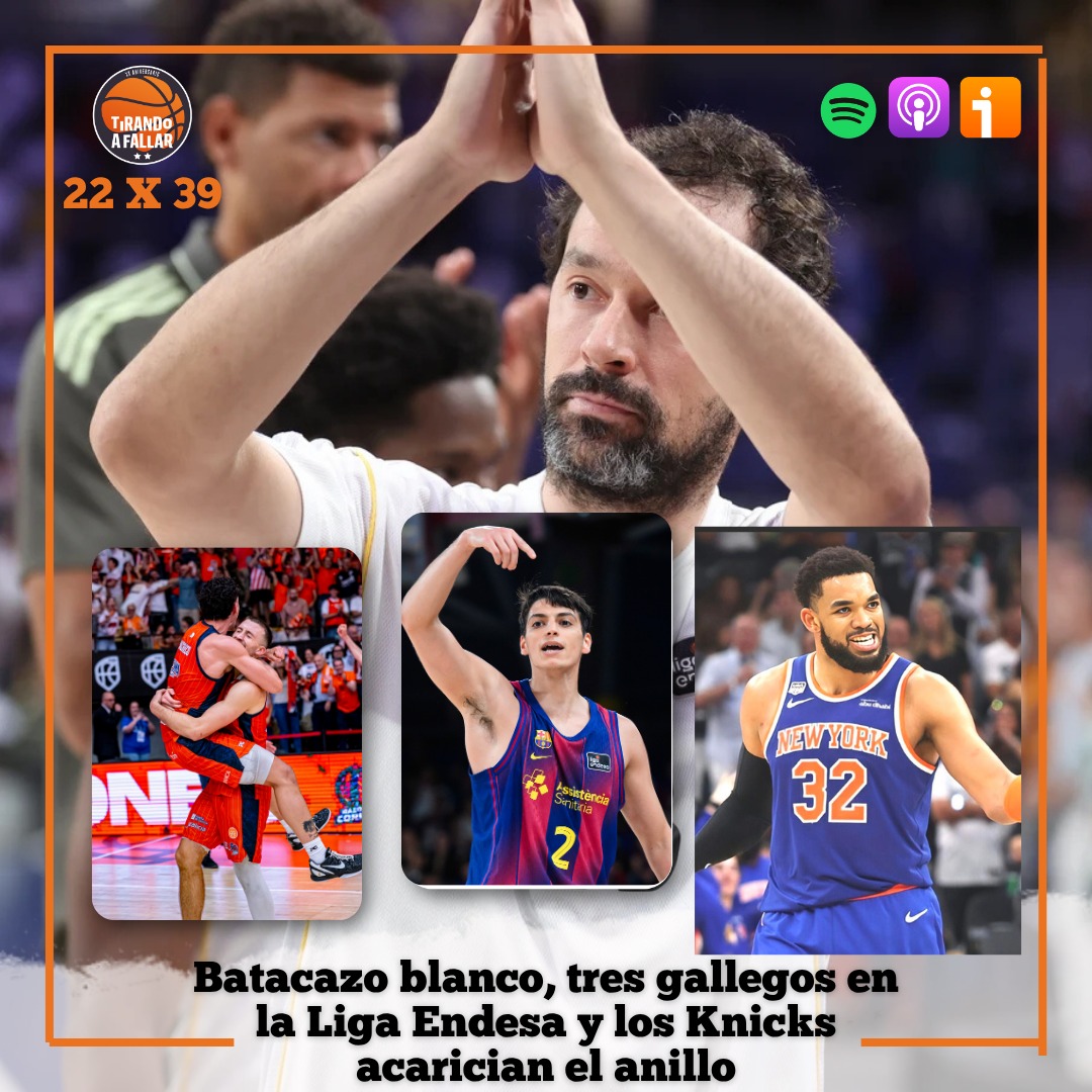TirandoaFallar's tweet photo. 🆕️ Programa
🎙 @josempuertas
🧐 Batacazo @RMBaloncesto, apasionates cuartos @ACBCOM y ascenso @basquetcoruna: @LucasSaezBravo y @oscarherreros
💍 @nyknicks rozan el anillo: @SalanEdu y @Vazquezball_USA
⛹️🏻♀️ Mercado #basketfem: @andreablez
📌 Link 👇
https://t.co/QTaXNh04zu https://t.co/gDj4X2yvNE