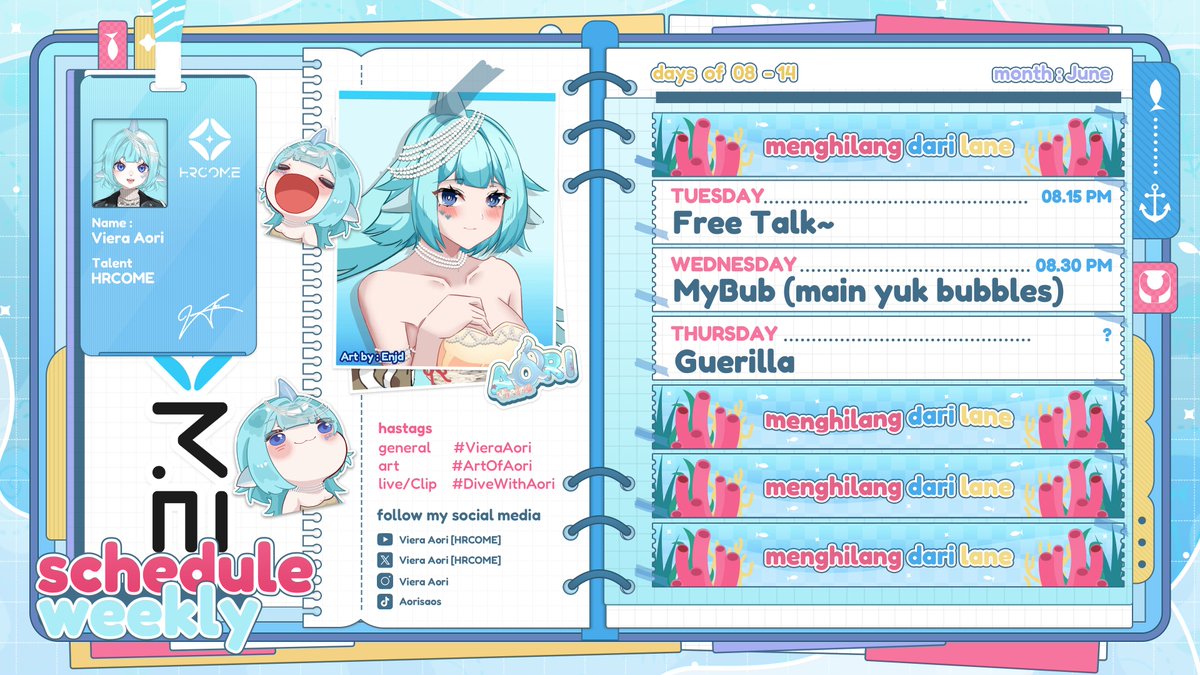 VieraAori's tweet photo. jadwal" :3 

#vieraaori #vtuber #vtuberid #vtuberen https://t.co/wiXHJhsHIj