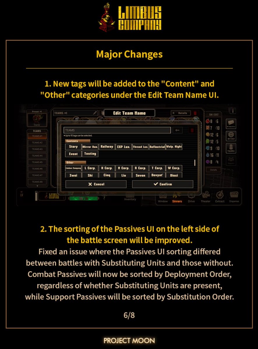 Mahmosi's tweet photo. @LimbusCompany_B PLEASE PLEASE PLEASE INCREASE THE LOADOUT LIMIT I'M FULL ALREADY 😭😭😭 https://t.co/zp1ll0k7Cc