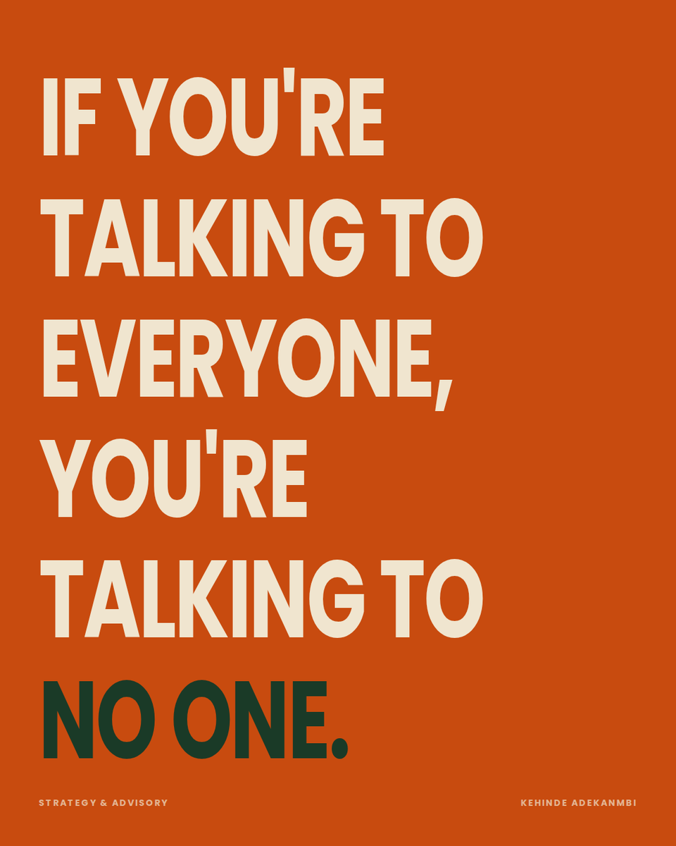 Kennie02831462's tweet photo. If you talk to everyone, you talk to no one.
Most brands lose customers because they lack clarity on who they serve. Market leaders use the STP Frameworks
Stop selling to everyone. Start owning someone.
#MarketingStrategy #STPFramework #Branding #Perú https://t.co/993KmMlwZd