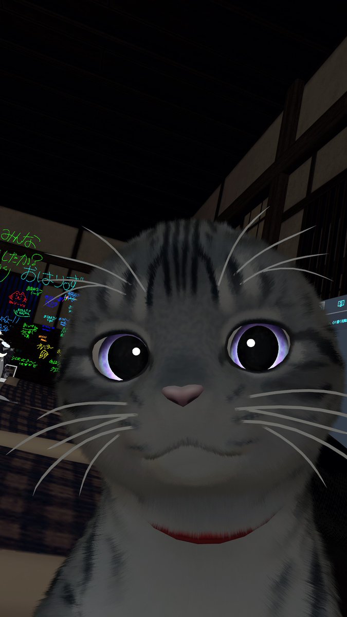 rei_momizi_vrc's tweet photo. えじにゃんにゃんにゃんパジャマ！
かわいいにゃー！

ふかさんは最近ガチねこちゃんになってるにゃ
とりあえずおミミ隠しといたにゃん https://t.co/9MZ7JGIss1