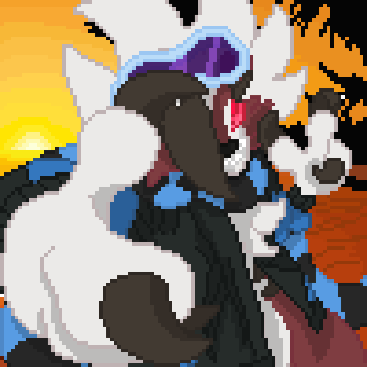 Doomdraws69's tweet photo. My midnight Lycanrock Sona https://t.co/sMrmYBN9Fm