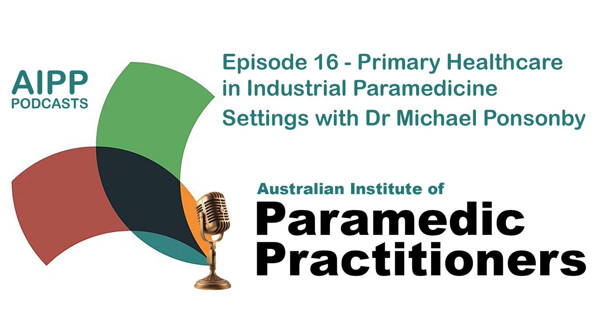 ParamedicPract's tweet photo. Our latest Podcast, Episode 16, Primary Healthcare in Industrial Paramedicine with Dr Michael Ponsonby is now available via YouTube and Spotify.

https://t.co/9oWFUp4Ev3 https://t.co/fipGoUaQma