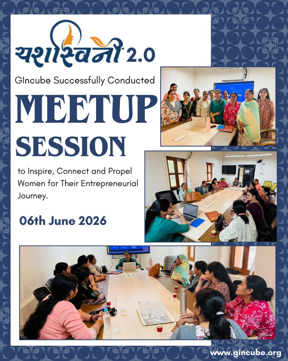 gincube's tweet photo. A meaningful and inspiring gathering of aspiring women entrepreneurs came together at the Yashashwini 2.0 Meetup Session, creating a platform for learning, networking, and sharing ideas.
For More Info: https://t.co/ysLT4DUVLO
#Yashashwini2_0 #Gincube #IMGlobal #Women https://t.co/OPjp4C6Aom