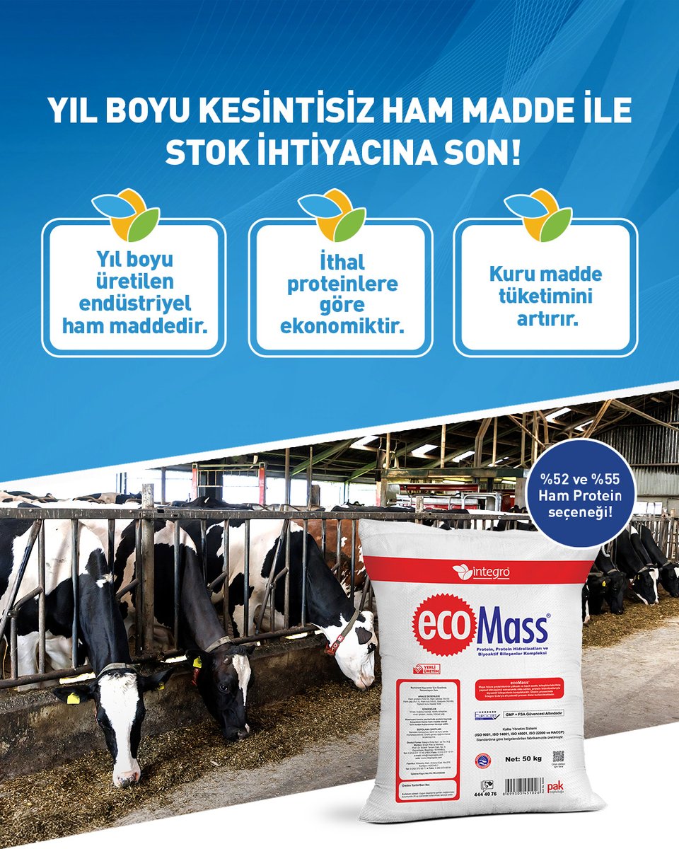integrogidacom's tweet photo. Maya hücre proteinlerinin yüksek ve basit azotlu bileşiklerle birlikte yapısal dönüşümü sonucunda elde edilen EcoMass®, protein hidrolizatlarıyla biyoaktif bileşenlerin kompleksidir. https://t.co/06etyEtt0X