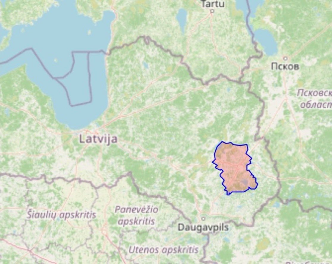 polonopedia's tweet photo. Air threat in parts of Latvia https://t.co/I4bGcWe3Ik