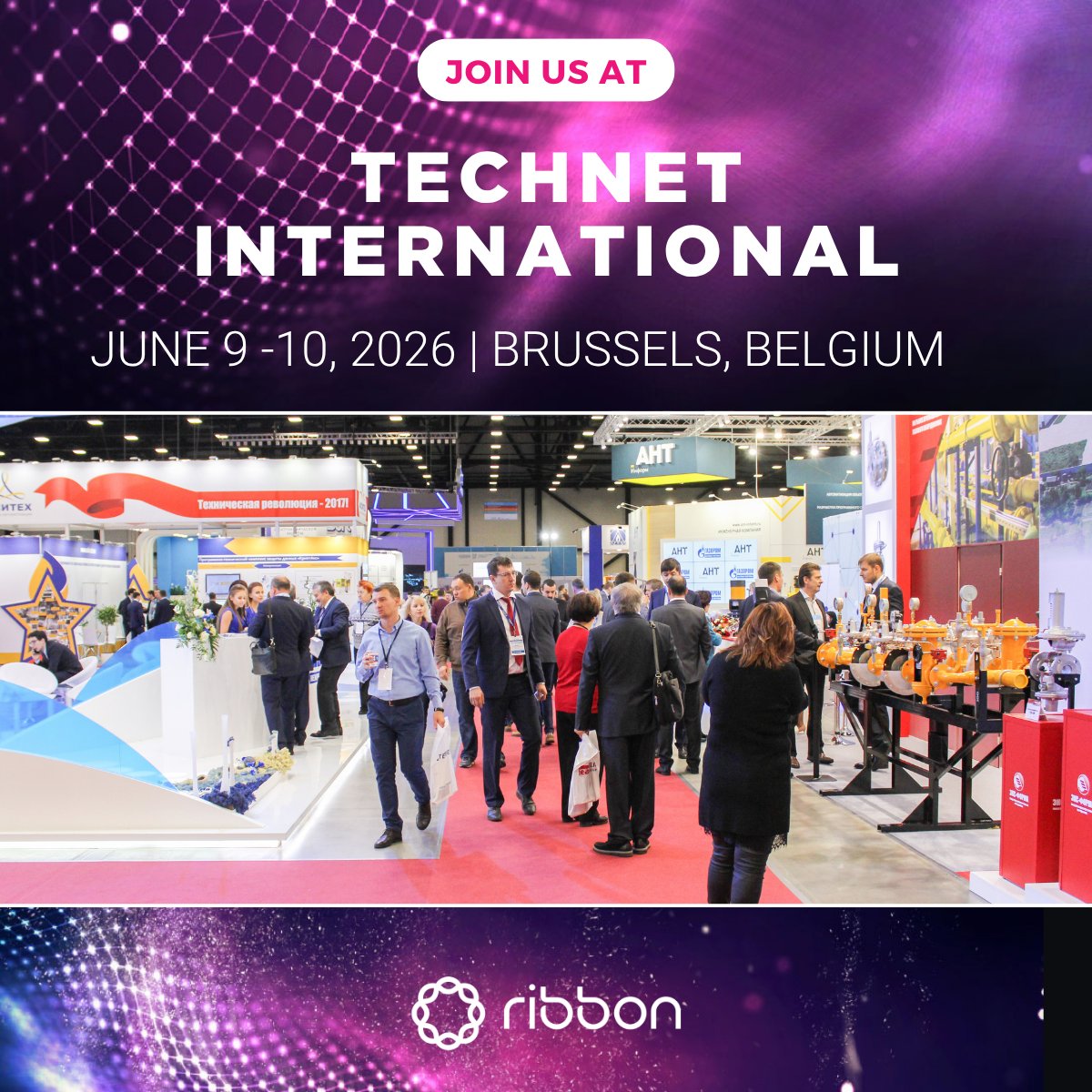 ribboncomm's tweet photo. 🌟 Belgium, June 9-10: We would love to meet you at TechNet International 2026. 

👉 Click https://t.co/aLKpasbJx3 to schedule a meeting, and let's discuss how we can support your path to Autonomous Networks.

@AFCEAEurope https://t.co/dWe2BY9PFk