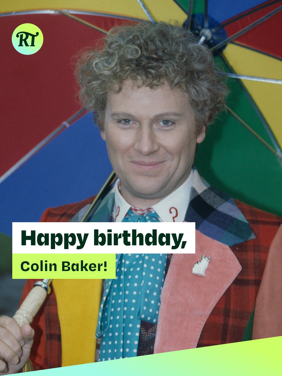 RadioTimes's tweet photo. The Sixth Doctor who made the technicolour coat entirely his own – what's your favourite Colin Baker moment? https://t.co/1iskNx6AzO