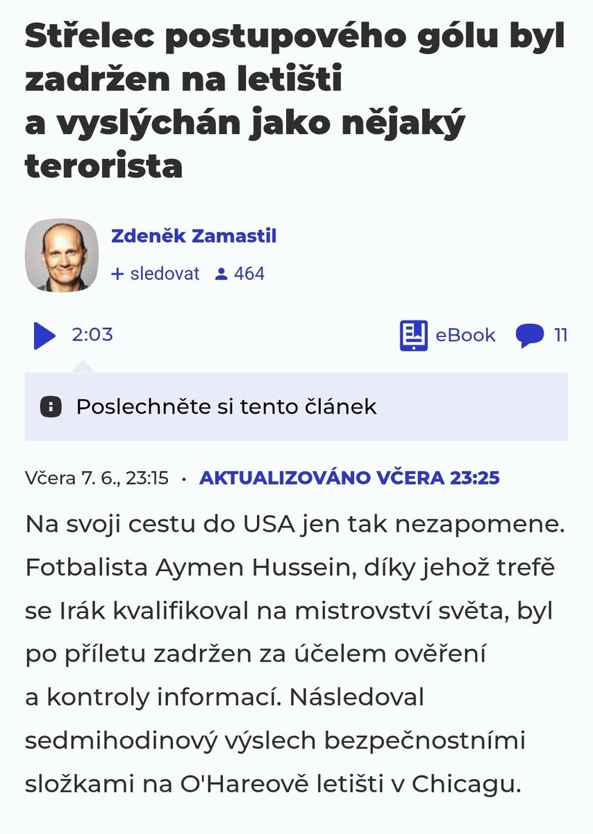 ivan_pilip's tweet photo. Známý odletěl v sobotu předem na zápas s JAR, ale dnes se nedobrovolně vrací zpět. Zadržen na migraci, 36 hodin bez telefonu jen s možností jednou zavolat rodině. Ti měli letět za ním - lístky na fotbal, hotely,...
Proč USA pořádají MS, když chtějí být pevnost, kam nikdo nesmí? https://t.co/oGoCqFL6Ec