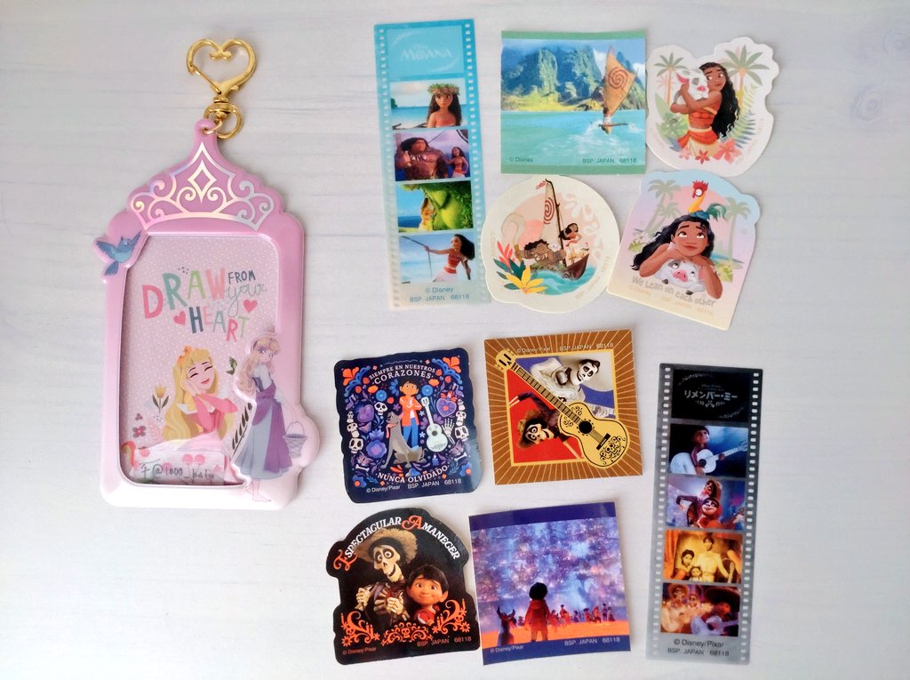 1000_halu's tweet photo. 一番くじ Disney ディズニー World of Imagination G賞 クリアブックマーク＆ステッカーセット

譲：モアナ リメンバーミー
求：ラプンツェル リトルマーメイド

郵送(ミニレター予定)
または品川〜川崎/舞浜での手渡し(平日日中多め)

よろしくお願い致します
リメンバー・ミー リトル・マーメイド https://t.co/I1grLbvdPz