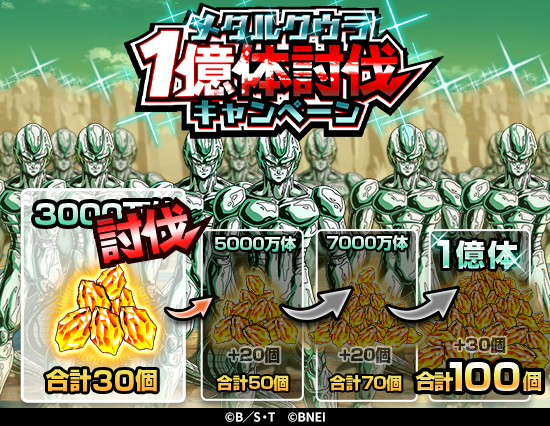 dokkan_official's tweet photo. ＼3,000万体討伐達成！／

6/7(日)時点のメタルクウラ討伐数は...
「35,563,744体」！

1億体討伐＆最大「龍石」100個獲得目指して
みんなで討伐に挑戦しよう！✊

#ドッカンバトル #ドラゴンボール https://t.co/qlK0RRguOV