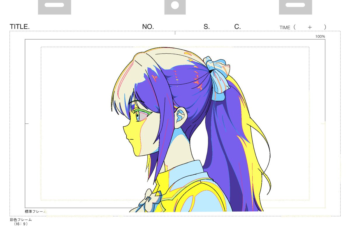 dblackdragonn's tweet photo. My last two brain cells trying to calculate perspective. 
Me at the start of the scene: "Yeah, a profile shot will be easy!" 

Me 4 hours later trying to map out the shadows for the turnaround: animators, please tell me I’m not the only one who overcomplicates highlight layers. https://t.co/4qflW5eIcm
