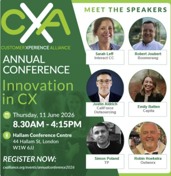 CallForceDirect's tweet photo. It's shaping up to be an exciting week at @CallForceDirect! 🙌

We are proud to have Justin Aldrich representing CallForce as a panellist at the CX Alliance – CX Innovation Conference 2026 this Thursday in London.

Justin will be joining fellow industry leaders for a panel discussion on "The Great CX Outsourcing Reset: The Future of CX Delivery and Location Strategy" – covering vendor consolidation, geopolitical risk, real-time voice translation, and the AI landscape.

With 120+ senior CX leaders and delegates from some of today's leading brands in the room, it promises to be a day of real insight and honest conversation.

📍 Hallam Conference Centre, London | 📅 11 June 2026

Spots are still available – register here: https://t.co/VR861GiUZE

#CallForce #CXAlliance #CXInnovation2026 #CustomerExperience #BPO #Outsourcing #CXLeadership