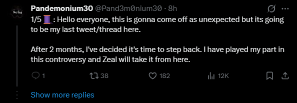 HiAnion's tweet photo. Zeal supporters are so parasocial with him, it's actually so worrying😭 https://t.co/2BNlVYHFvK