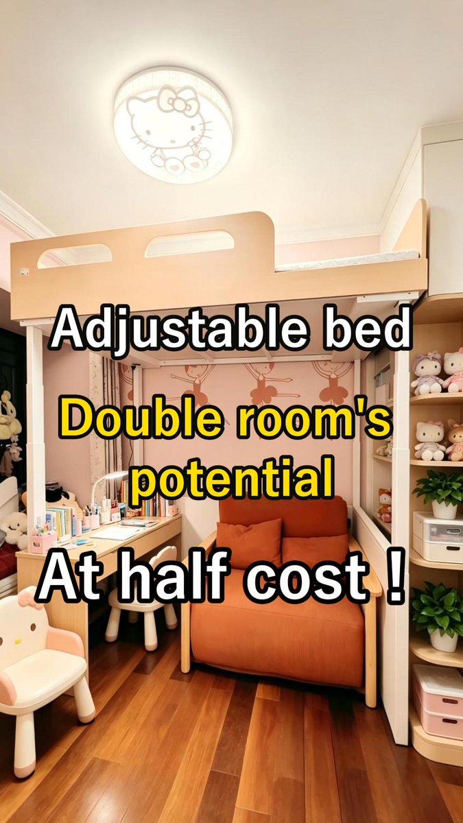 VakadeskFactory's tweet photo. https://t.co/hTV88PUG41
Want to double your room's potential at one and a half cost? Check out this! We set an electric foldable sofa bed under an adjustable bed loft. The tiny room now becomes a spacious bedroom plus a living area!
#adjustablebed #loftbed #sofabed #bedroomdesign https://t.co/3r6JSAHziH