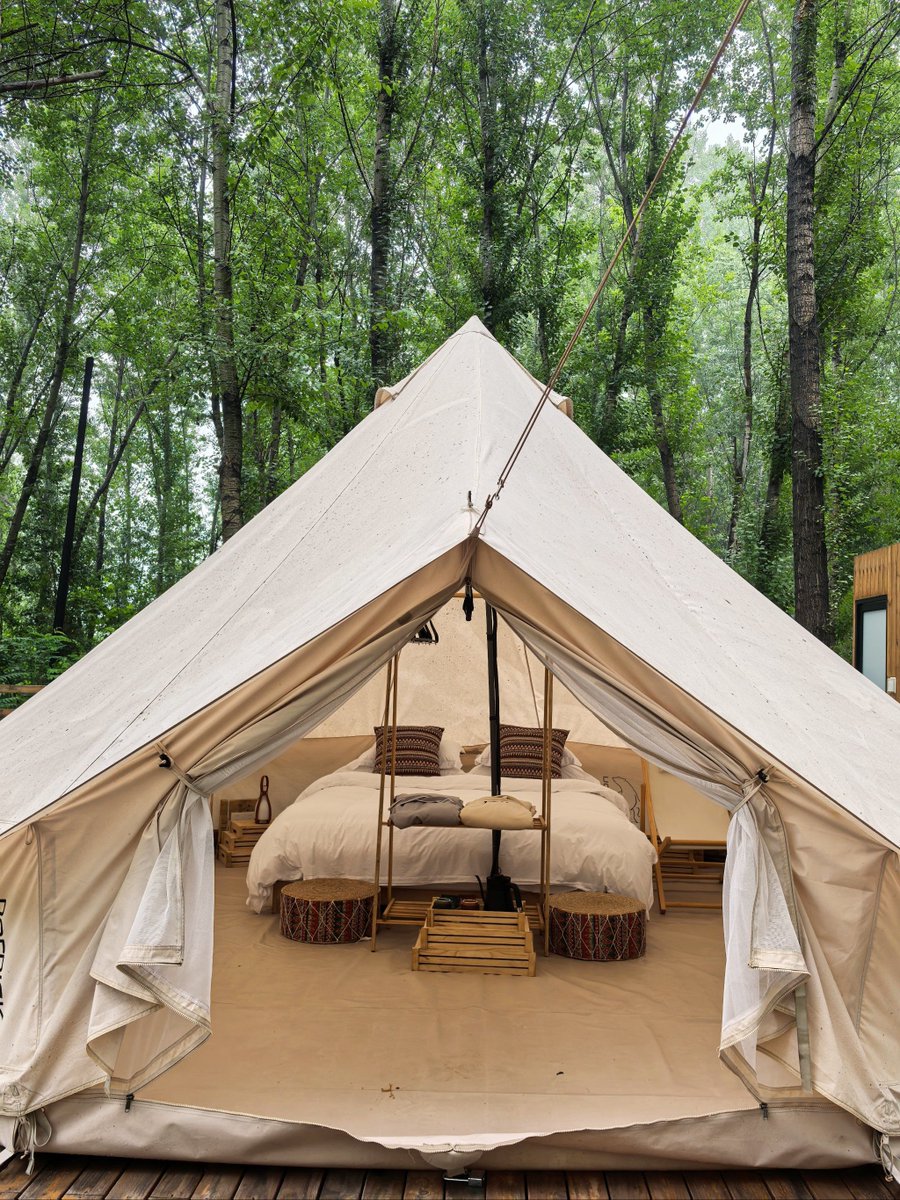 realistik___'s tweet photo. Woke up to birds singing, coffee in hand, and a campfire glowing—this is the cozy reset I needed in the woods. Life’s better outside!， https://t.co/G0ZuhAqtLj
