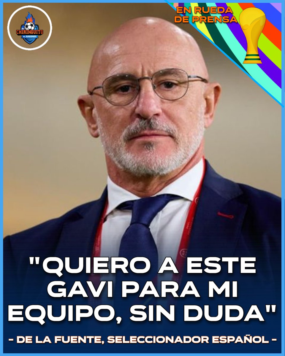 elchiringuitotv's tweet photo. 🛡️ DE LA FUENTE sale en DEFENSA de GAVI tras su PATADA a RODRI:

❤️💛 "Quiero a este Gavi para mi equipo". https://t.co/3a9hVRtXn2