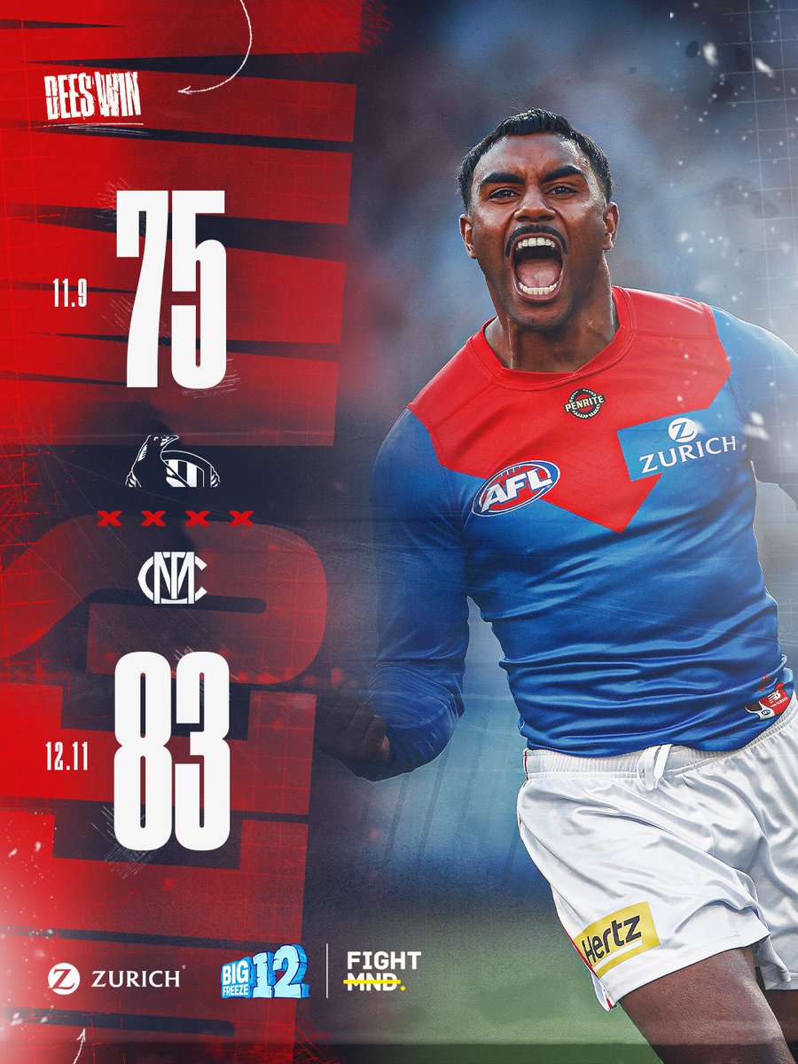 melbournefc's tweet photo. FOR NEALE 💙 We take down the old enemy, it's only right. 

#DemonSpirit | #AFLPiesDees https://t.co/SJpZjuvI6Y