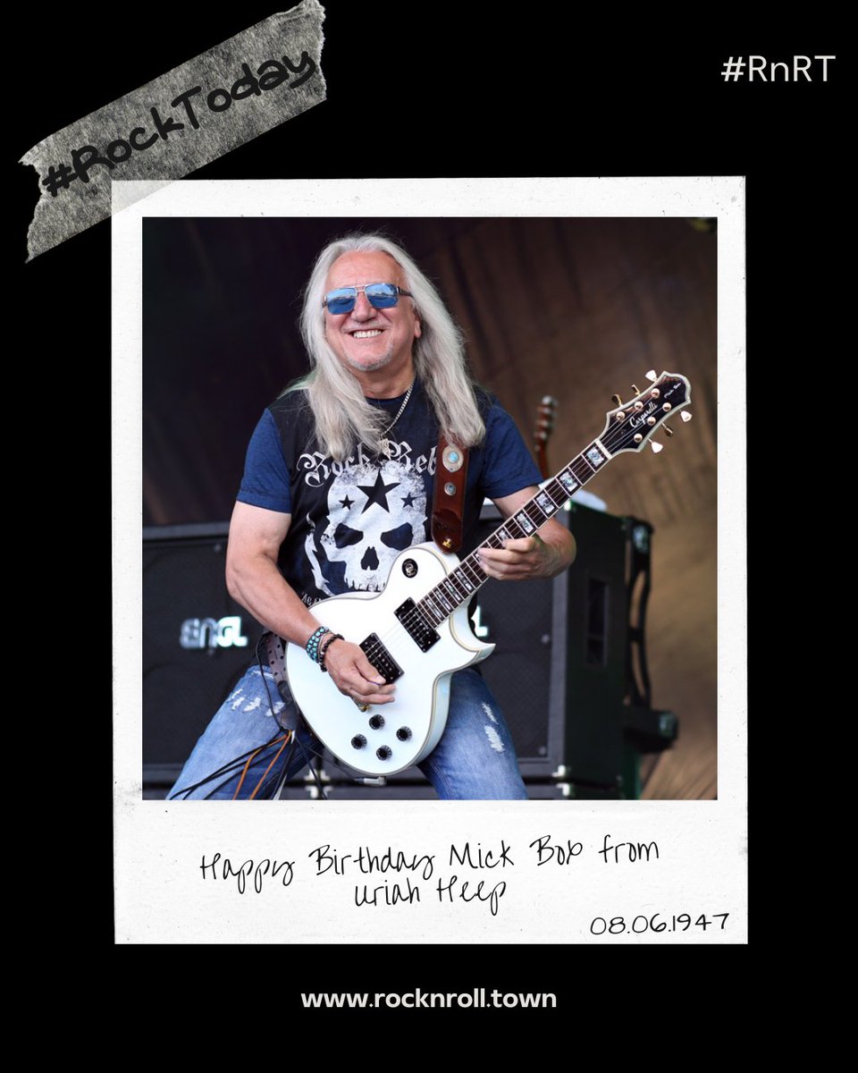 RockNRollTown's tweet photo. #RockToday
📅 08/06/1947 📅
Γεννιέται ο @Mick_Box 🎸, κιθαρίστας των @uriah_heep 🤘🏻.
https://t.co/guNBaOsjf0
#RnRT #RockNRollTown #MickBox #UriahHeep https://t.co/wz7lSd0HEu