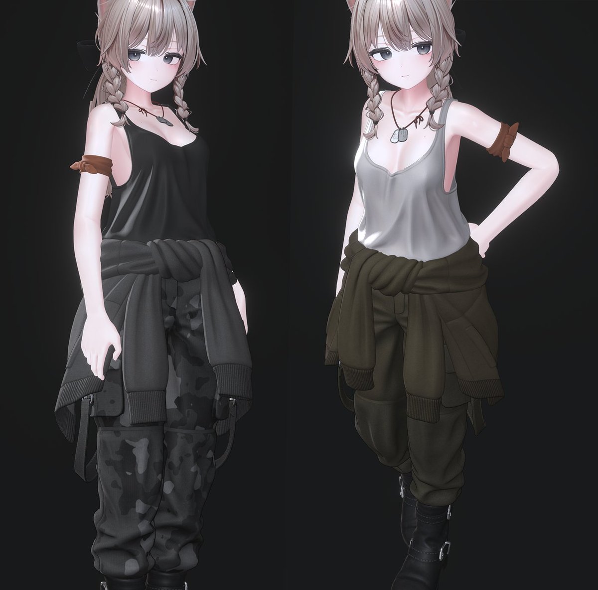 Snori2074's tweet photo. WIP
5月はずっとこの衣装を作ってました。
こういうスタイル好きな人いますか？ https://t.co/owMbGjsoEq